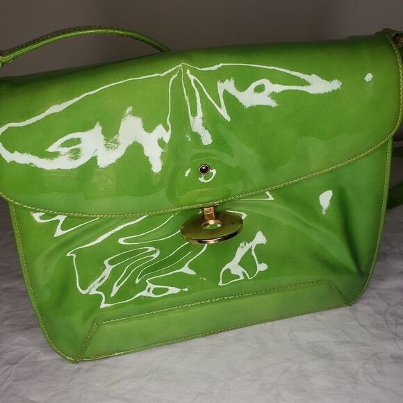 60s patent leather handbag - Picture 7 of 15